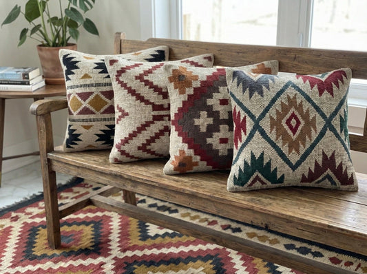 Handmande boho rug