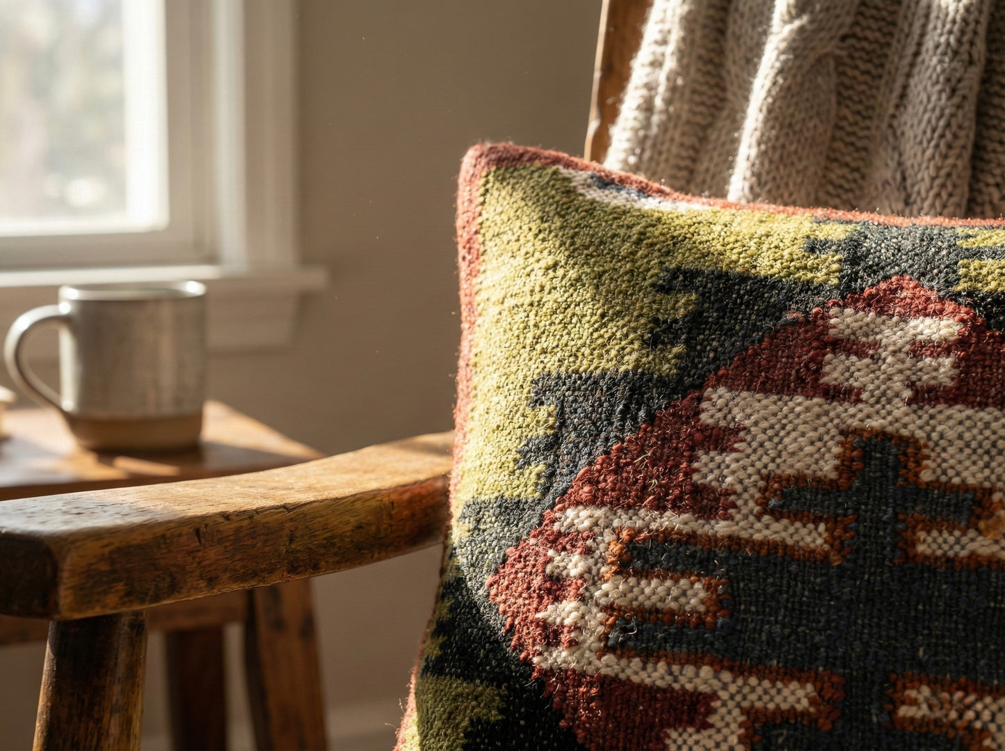 Jute Cushion Cover- Natural Cushion cover (Stepwell Collection)