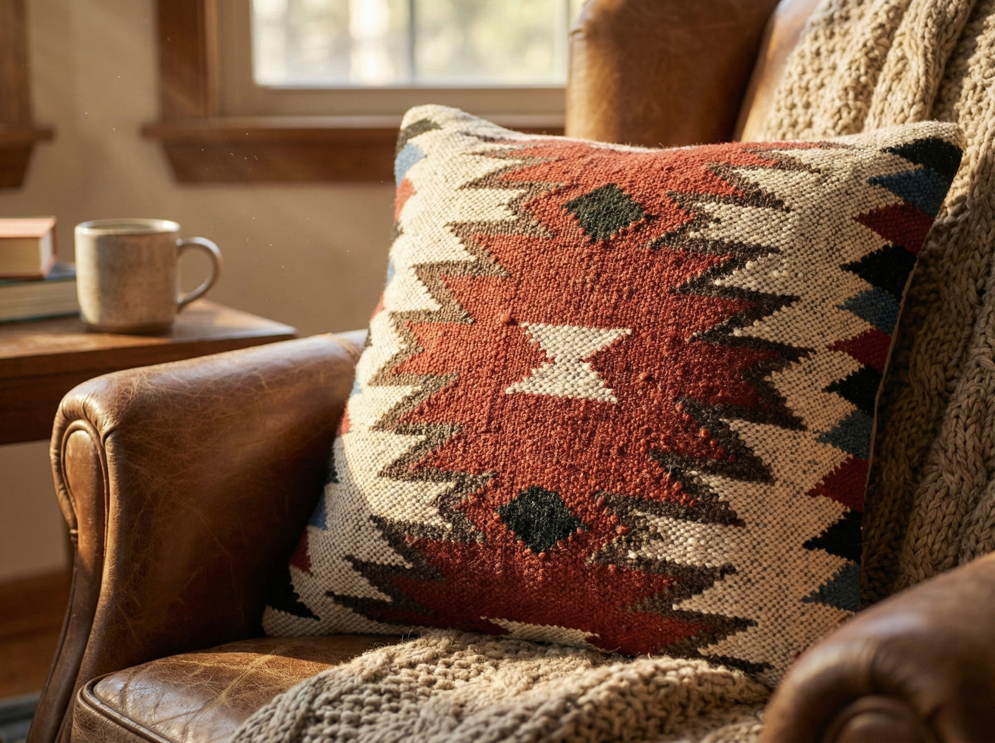 Jute Cushion Cover- Natural Cushion cover (Stepwell Collection)