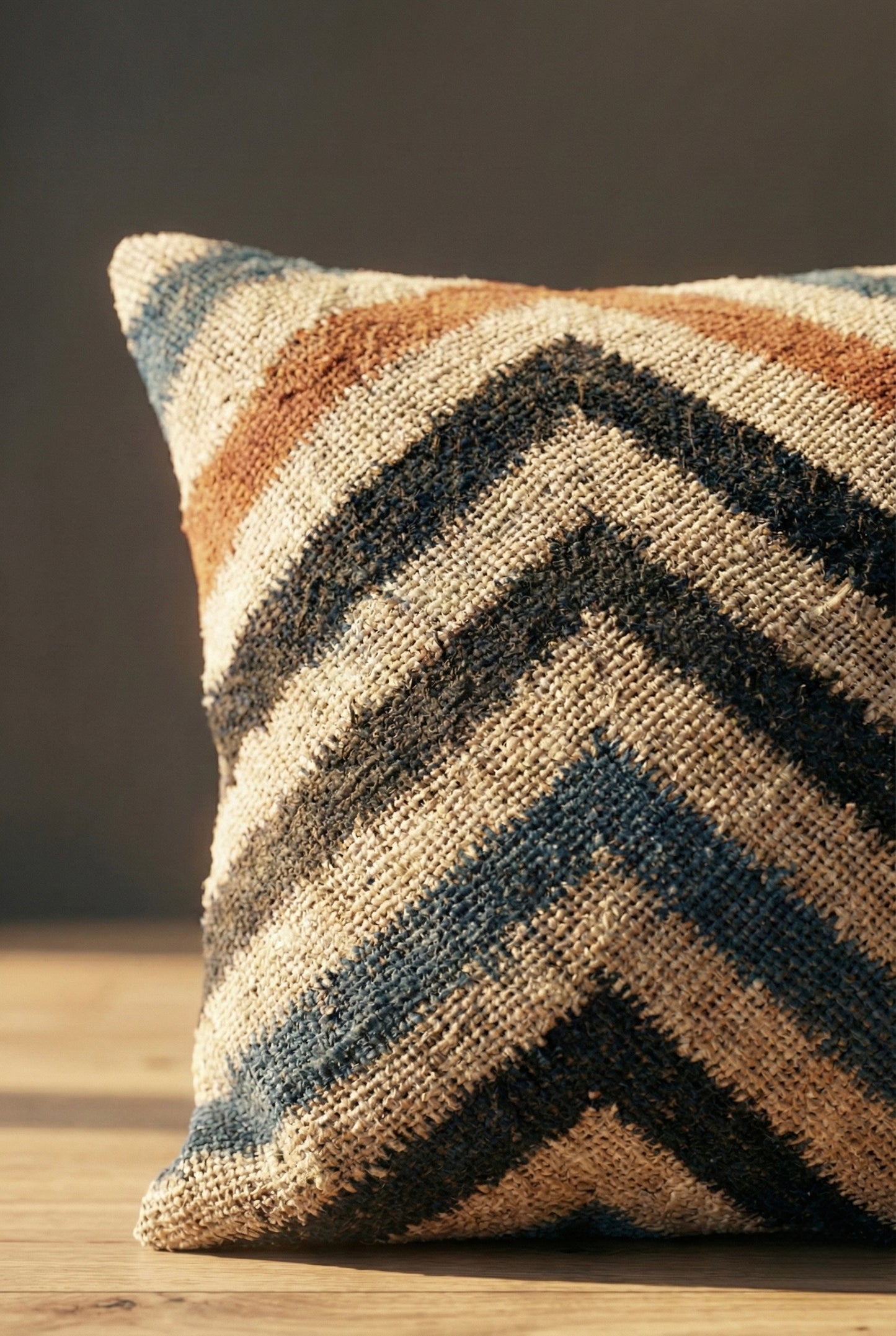 Jute Cushion Cover- Natural Cushion cover (Stepwell Collection)