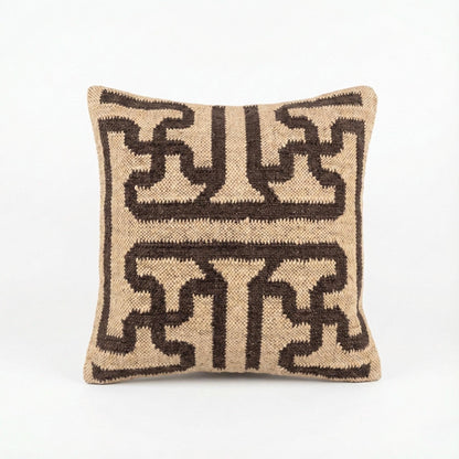 Jute cushion cover