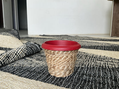 Handwoven Jute Wool Rug