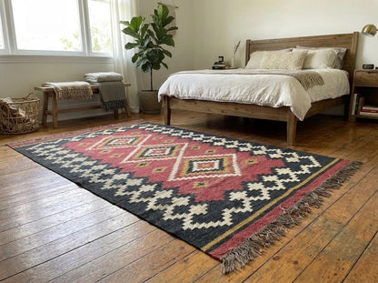 Handmade Boho Decor Kilim Rug
