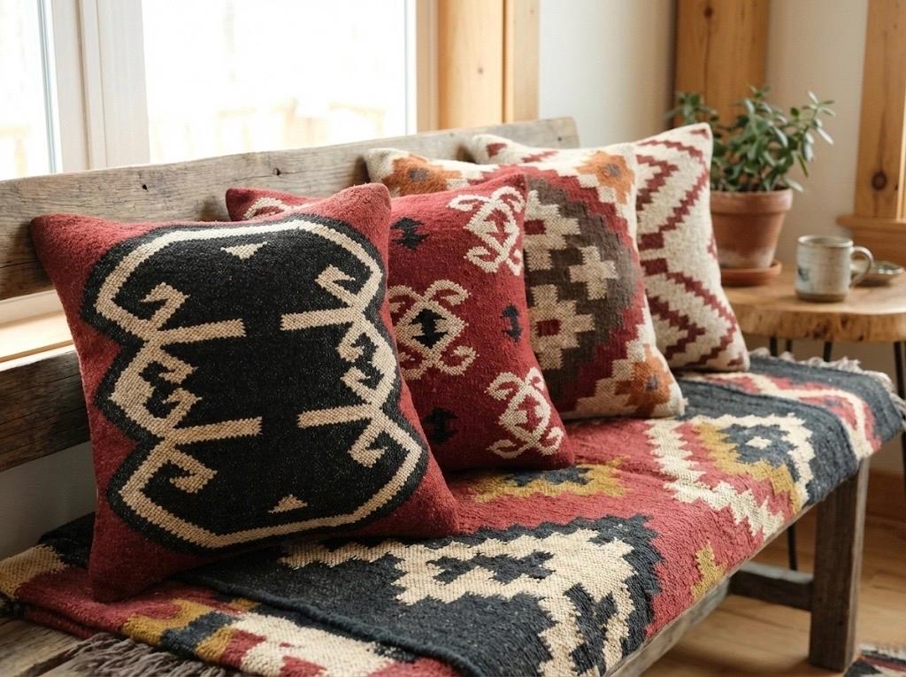 Jute cushion cover
