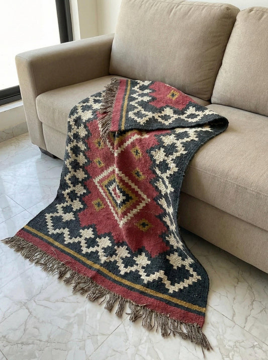 Handmade Boho Decor Kilim Rug